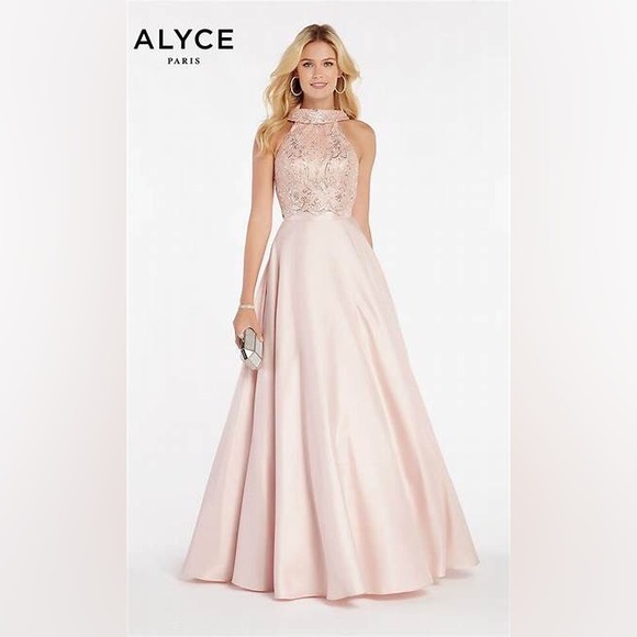 NWT Alyce Paris French pink formal gown - Picture 5 of 5